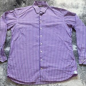Purple Checkered Men's Shirt